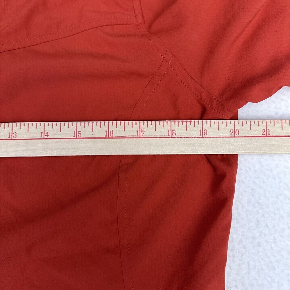 Patagonia Womens Sol Patrol Shirt Sz 12 Fly Fishing Orange Short Sleeve Vintage - Picture 7 of 8